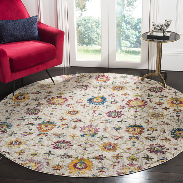 Merlot 100 Merlot 107  Power Loomed 65% Polypropylene, 28% Cotton, 7% Polyester Rug Cream / Multi