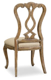 Chatelet Traditional-Formal Splatback Side Chair In Rubberwood Solids And Fabric - Set of 2