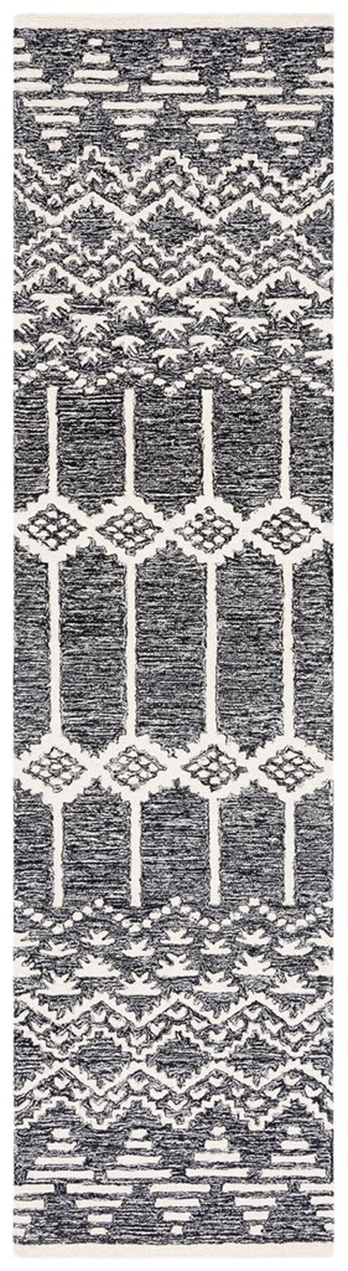 Safavieh Metro 253 Hand Tufted Wool and Cotton with Latex Bohemian Rug MET253Z-8