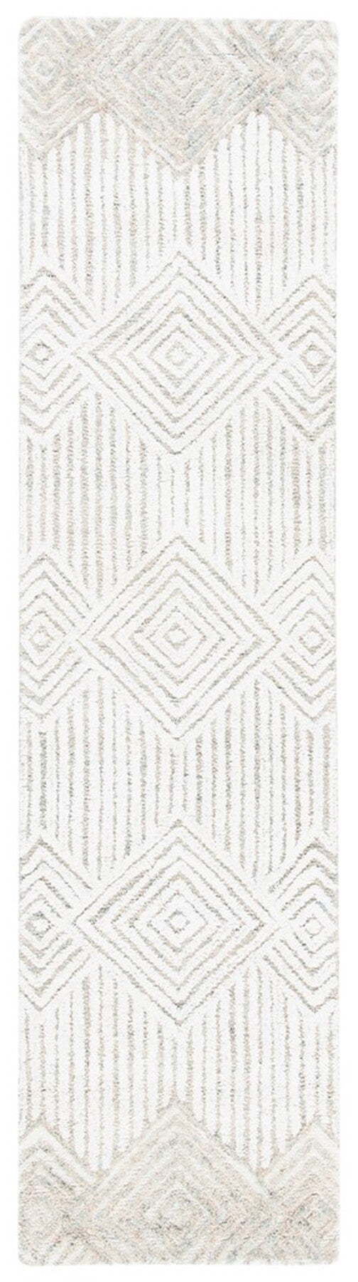Safavieh Metro 401 Handtufted 100% Wool Rug Beige / Ivory MET401A-3