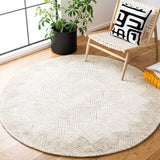 Safavieh Metro 401 Handtufted 100% Wool Rug Beige / Ivory MET401A-3