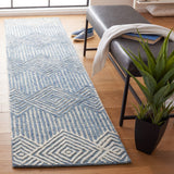 Safavieh Metro 401 Handtufted 100% Wool Rug Blue / Ivory MET401M-3