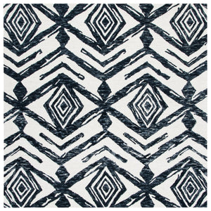 Safavieh Metro 402 Handtufted 100% Wool Rug Black / Ivory MET402Z-3