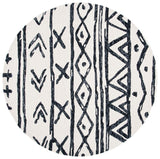 Safavieh Metro 402 Handtufted 100% Wool Rug Black / Ivory MET403Z-3