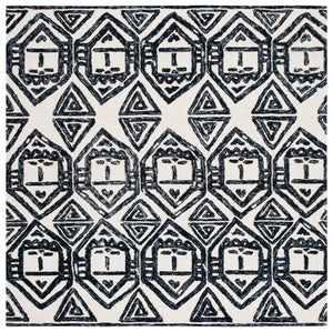 Safavieh Metro 404 Handtufted 100% Wool Rug Black / Ivory MET404Z-3