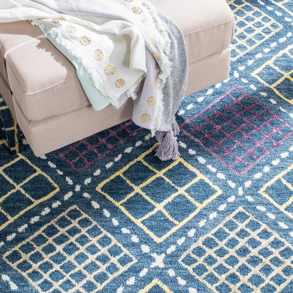 Safavieh Metro 703 Hand Tufted Wool and Cotton with Latex Contemporary Rug MET703M-8