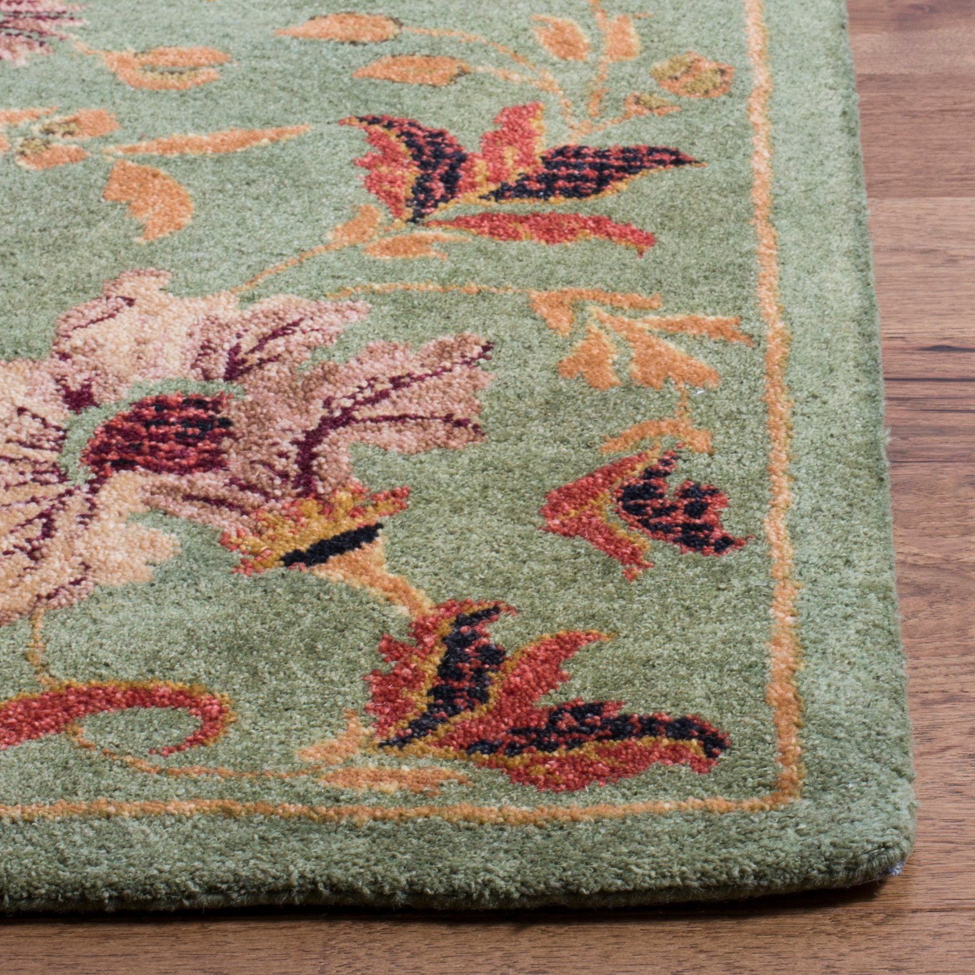 MET989 Hand Tufted Round Rug - Luxurious Wool Pile from India, Perfect