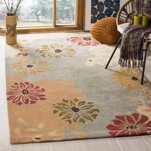 Met990 Hand Tufted Wool Pile Rug - Luxurious Indian Craftsmanship for Elegant Home Décor Solutions
