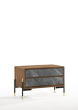 VIG Furniture Nova Domus Metcalf - Mid-Century Walnut & Grey Nightstand VGMAQT-S831-BR-120-WAL-NS