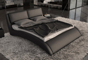 VIG Furniture Queen Volo Modern Eco-Leather Bed w/ Curves VGINVOLO-Q