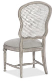 Hooker Furniture - Set of 2 - Boheme Traditional-Formal Gaston Metal Back Side Chair in Rubberwood and Hardwood Solids with Metal and Fabric 5750-75411-LTWD