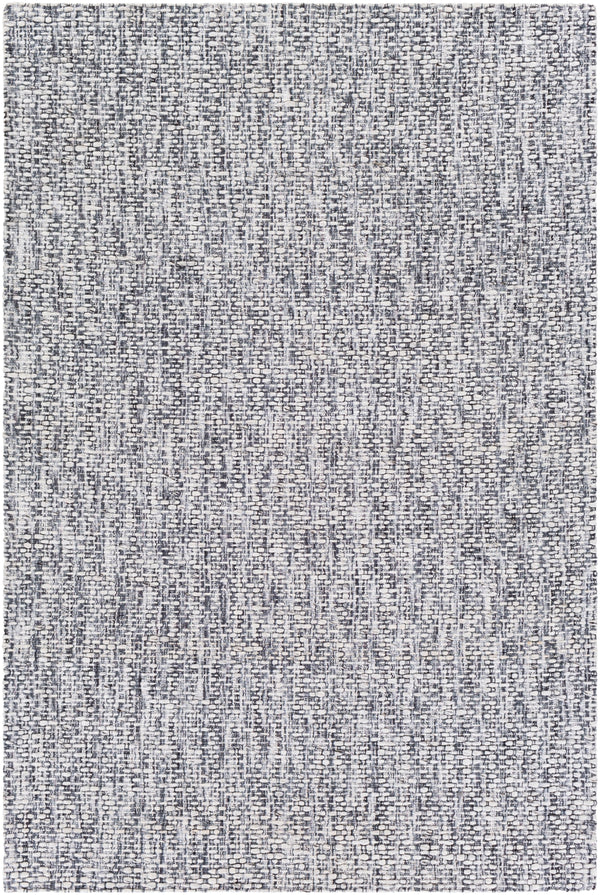 Mayfair MFR-2301 Modern Polyester, Wool Rug MFR2301-81012 Light Gray, White, Dark Green, Teal 90% Polyester, 10% Wool 8'10" x 12'