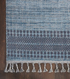 Nourison Asilah ASI02 Bohemian Machine Made Power-loomed Indoor only Area Rug Light/Blue/Charcoal 9' x 12'2" 99446888716