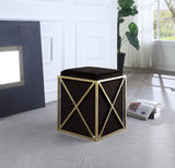 Vana Black Ottoman