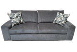 Porter Designs Clayton Soft Microfiber Modern Sofa Gray 01-207C-01-5345