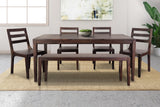 Porter Designs Fall River Solid Sheesham Wood Contemporary Dining Table Gray 07-117-01-4895