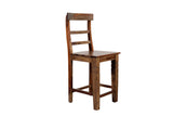 Porter Designs Tahoe Solid Sheesham Wood Natural Counter Chair Brown 07-196-02-9026H-1