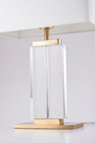 Bethel Gold Table Lamp in Metal & Crystal