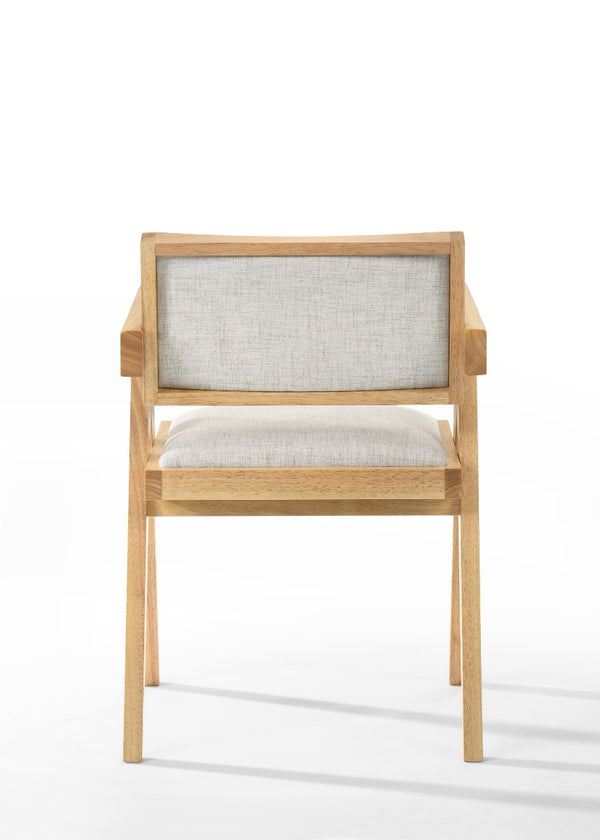 VIG Furniture Modrest Fern - Modern Natural and Beige Dining Chair Set of 2 VGMA-MI-1116-NB