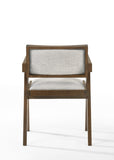 VIG Furniture Modrest Fern - Modern Walnut and Beige Dining Chair Set of 2 VGMA-MI-1116-WB