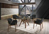 VIG Furniture Modrest Jozy - Modern Grey & Walnut Dining Chair (Set of 2) VGMA-MI-909-GRY