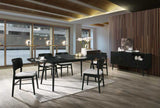 VIG Furniture Modrest Addax - Modern Black and Grey Fabric Dining Chair- Set of 2 VGMAMI-975