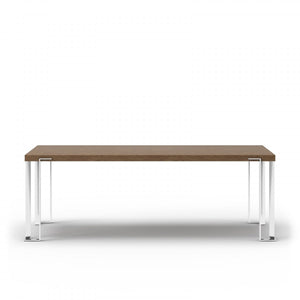 VIG Furniture Modrest Heloise - Modern Walnut & Stainless Steel Dining Table VGBB-MI1502A-WAL-DT VGBB-MI1502A-WAL-DT
