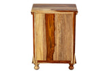 Porter Designs Taos Solid Sheesham Wood & Glass Panes Natural Cabinet Natural 05-116-26-1085N