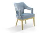 Gourdon Blue Accent Chair