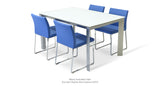 Aria Sled Skyblue And Milano Table