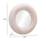 Zuo Modern Asari Rattan, MDF, Glass Modern Commercial Grade Mirror Beige Rattan, MDF, Glass