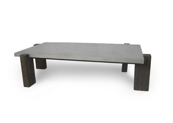 VIG Furniture Modrest Milton - Dark Grey & Walnut Coffee Table VGGR639084-WAL-CT