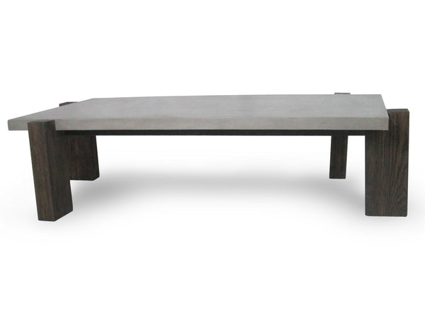 VIG Furniture Modrest Milton - Dark Grey & Walnut Coffee Table VGGR639084-WAL-CT