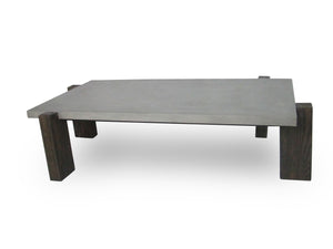 VIG Furniture Modrest Milton - Dark Grey & Walnut Coffee Table VGGR639084-WAL-CT