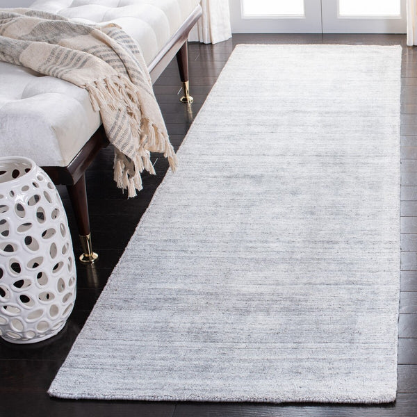 Mirage 176 Contemporary Hand Loom 75% Viscose, 5% Wool, 20% Cotton Rug Light Grey
