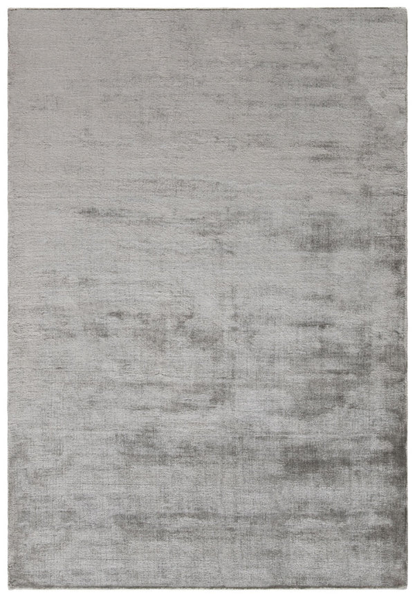 Mirage 344  Hand Loomed Viscose Pile Rug Steel