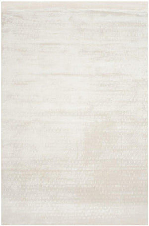 Mirage 344  Hand Loomed Viscose Pile Rug White