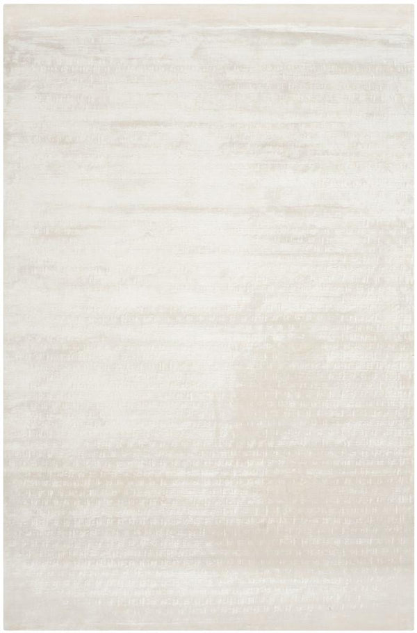 Mirage 344  Hand Loomed Viscose Pile Rug White
