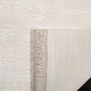 Mirage 344  Hand Loomed Viscose Pile Rug White