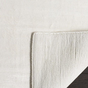 Mirage 344  Hand Loomed Viscose Pile Rug White