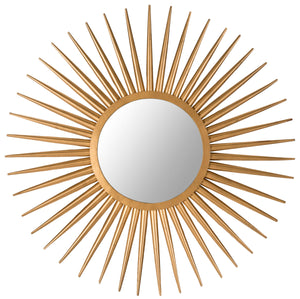 Sun Flair Mirror - Artisan-Crafted Gold Sunburst Design for Elegant Home Decor & Unique Style