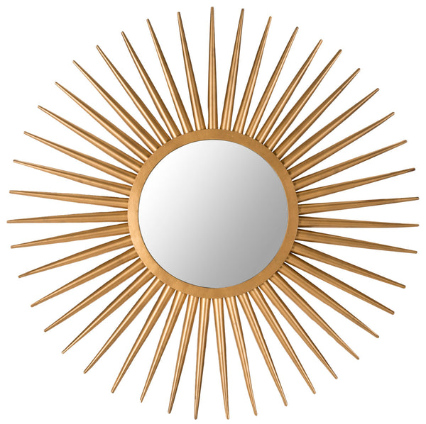 Sun Flair Mirror - Artisan-Crafted Gold Sunburst Design for Elegant Home Decor & Unique Style