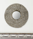 Safavieh Jeweled Chain Mirror 8.75 x 8.75 Natural Iron MDF MIR4009A 683726528838
