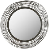Wall Mirror Wired 13.7 x 13.7 Natural Iron MDF
