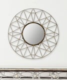 Safavieh Gossamer Mirror 11.5 x 11.5 Natural Iron MDF MIR4015A 683726528890