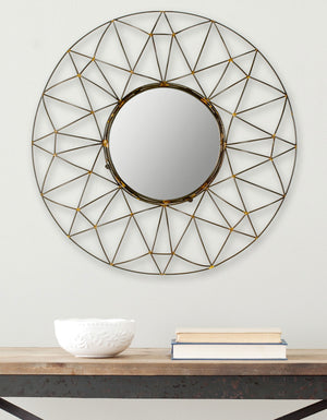 Safavieh Gossamer Mirror 11.5 x 11.5 Natural Iron MDF MIR4015A 683726528890