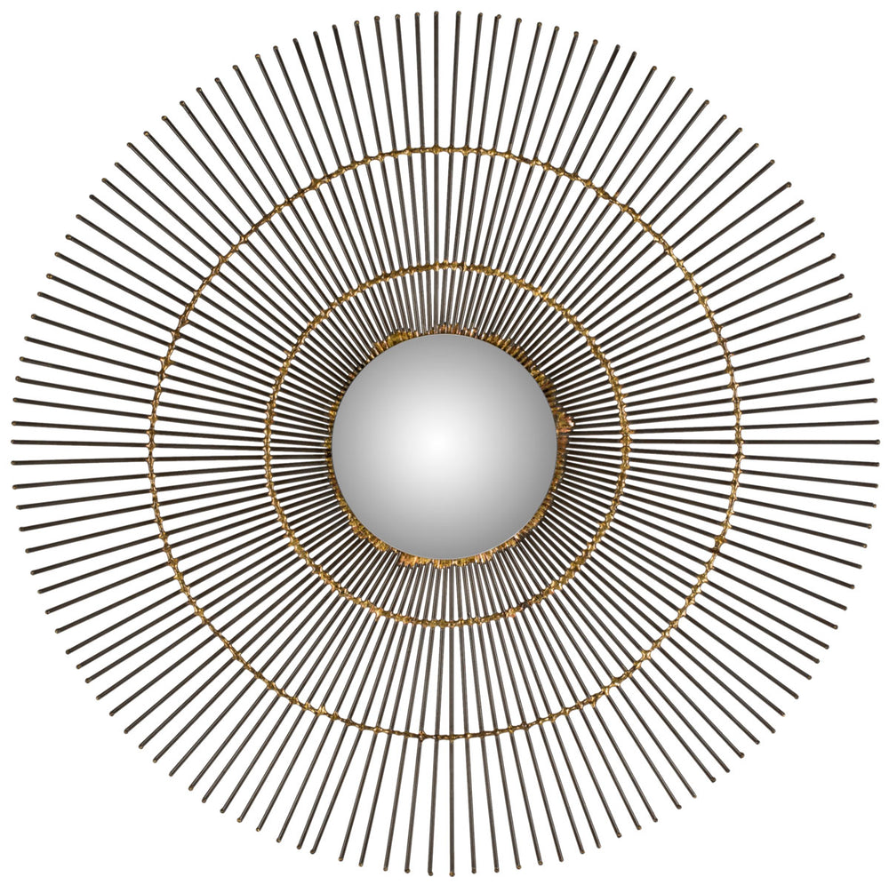 Safavieh Orbit The Sun Mirror 4.5 x 4.5 Natural Iron Aluminum MIR4021A 683726528951