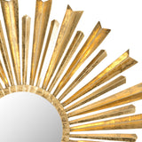 Safavieh Mirror Arrows Sunburst 10.4 x 10.4 Antique Gold Iron Glass Wood MIR4027A 683726490425