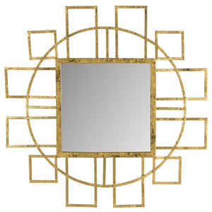 Safavieh Matrix Mirror Gold Iron Glass MDF MIR4084A 889048112063