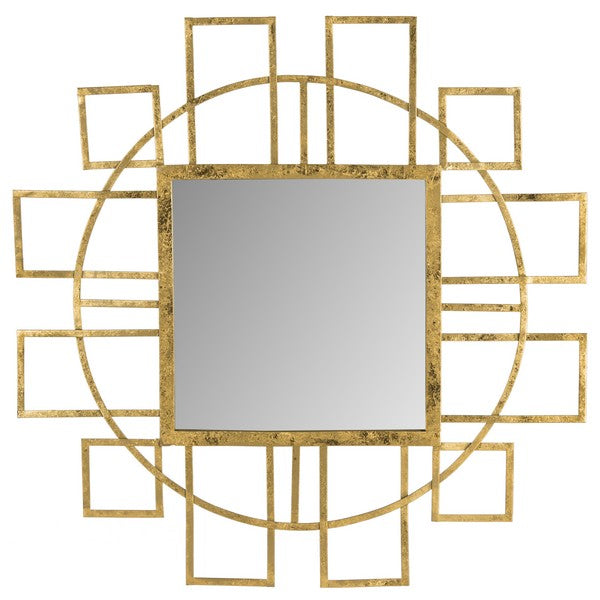 Safavieh Matrix Mirror Gold Iron Glass MDF MIR4084A 889048112063